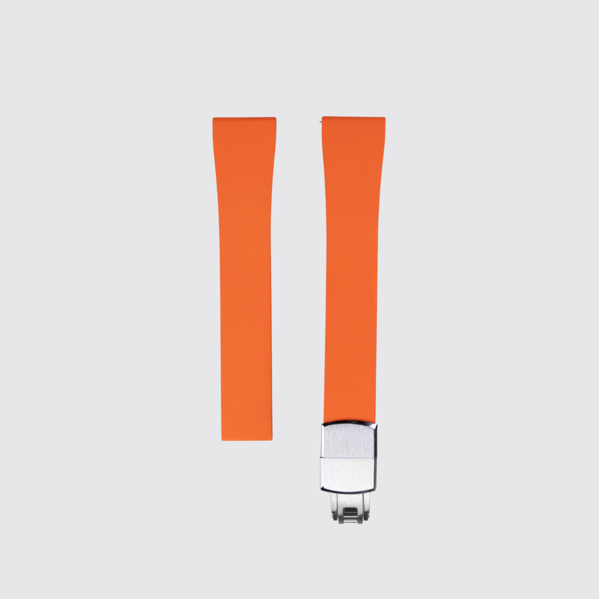 Orange Rubber Watch Strap