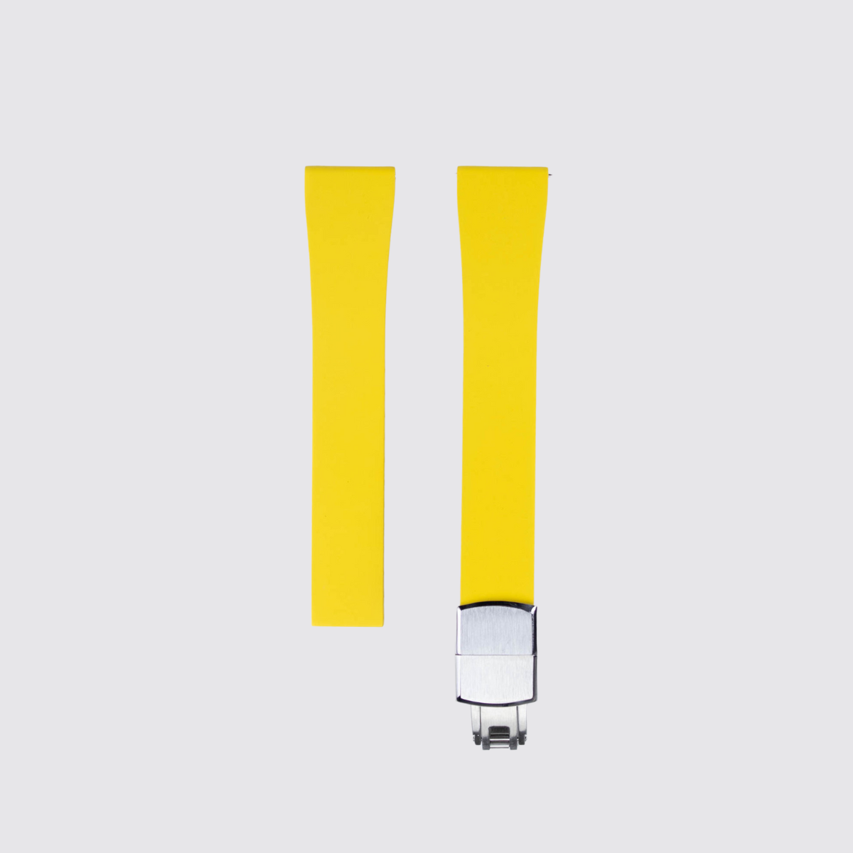 Yellow Rubber Watch Strap